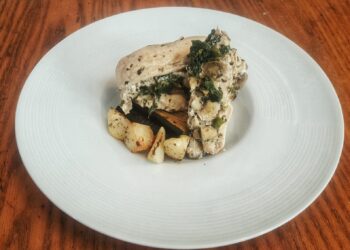 Куриная грудка фаршированная грибами и шпинатом