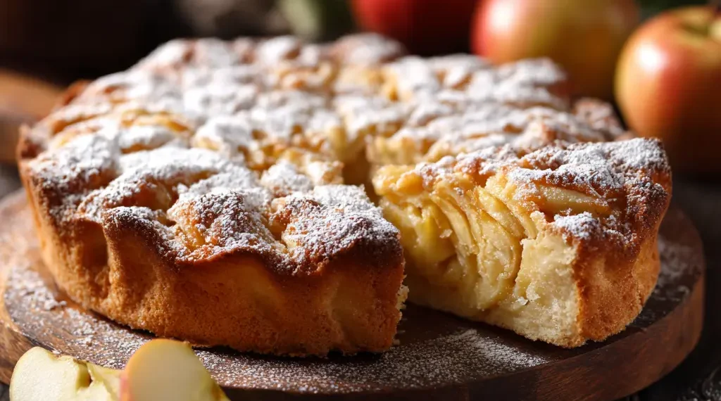 Шарлотка с яблоками